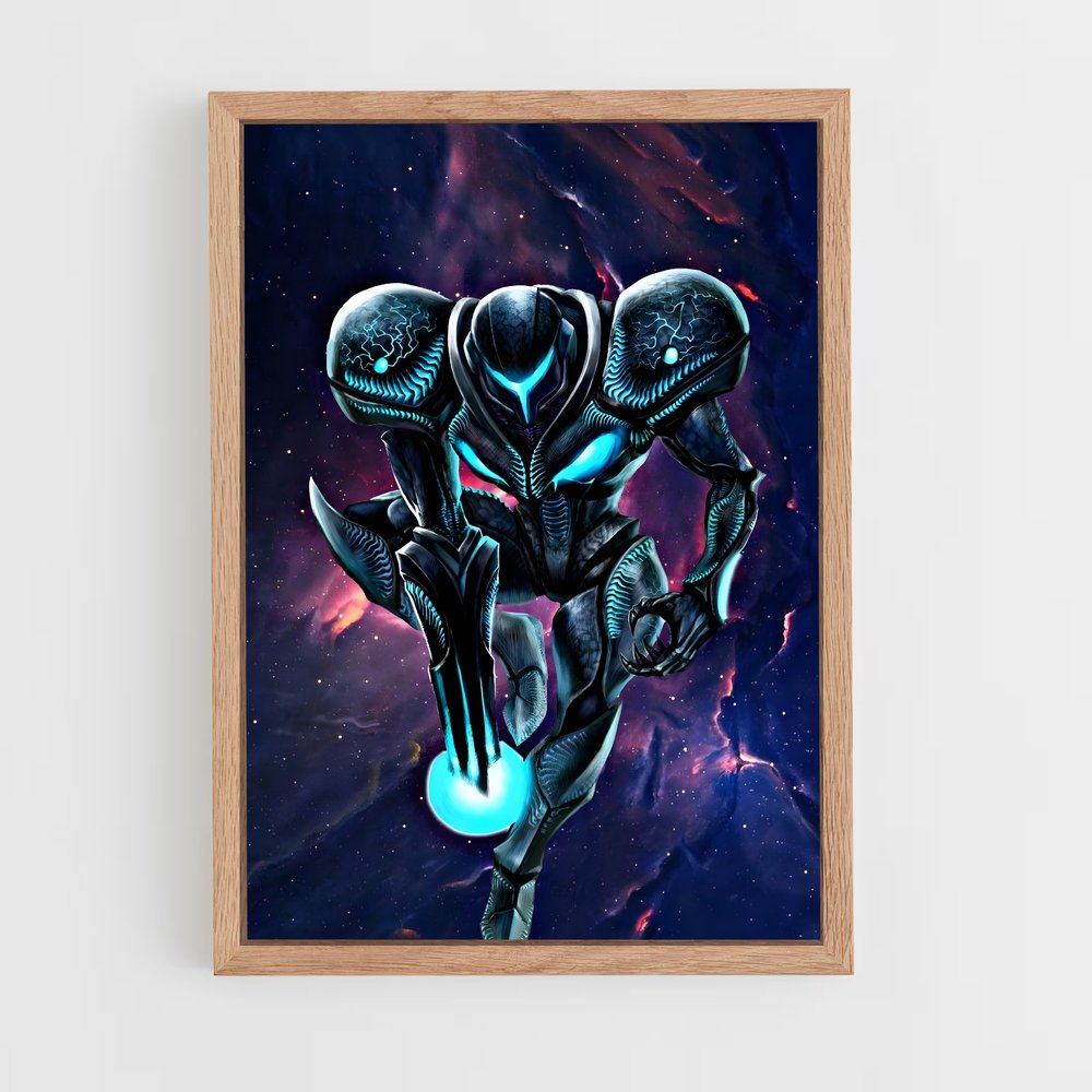Poster L'Obscurité Étoilée – affiche Metroid (vue 4)